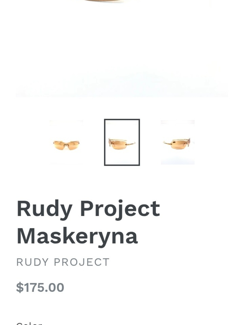Rudy Project Maskeryna Gold Shield Sunglasses